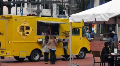 The Dump Truck at Portland's Pioneer Square